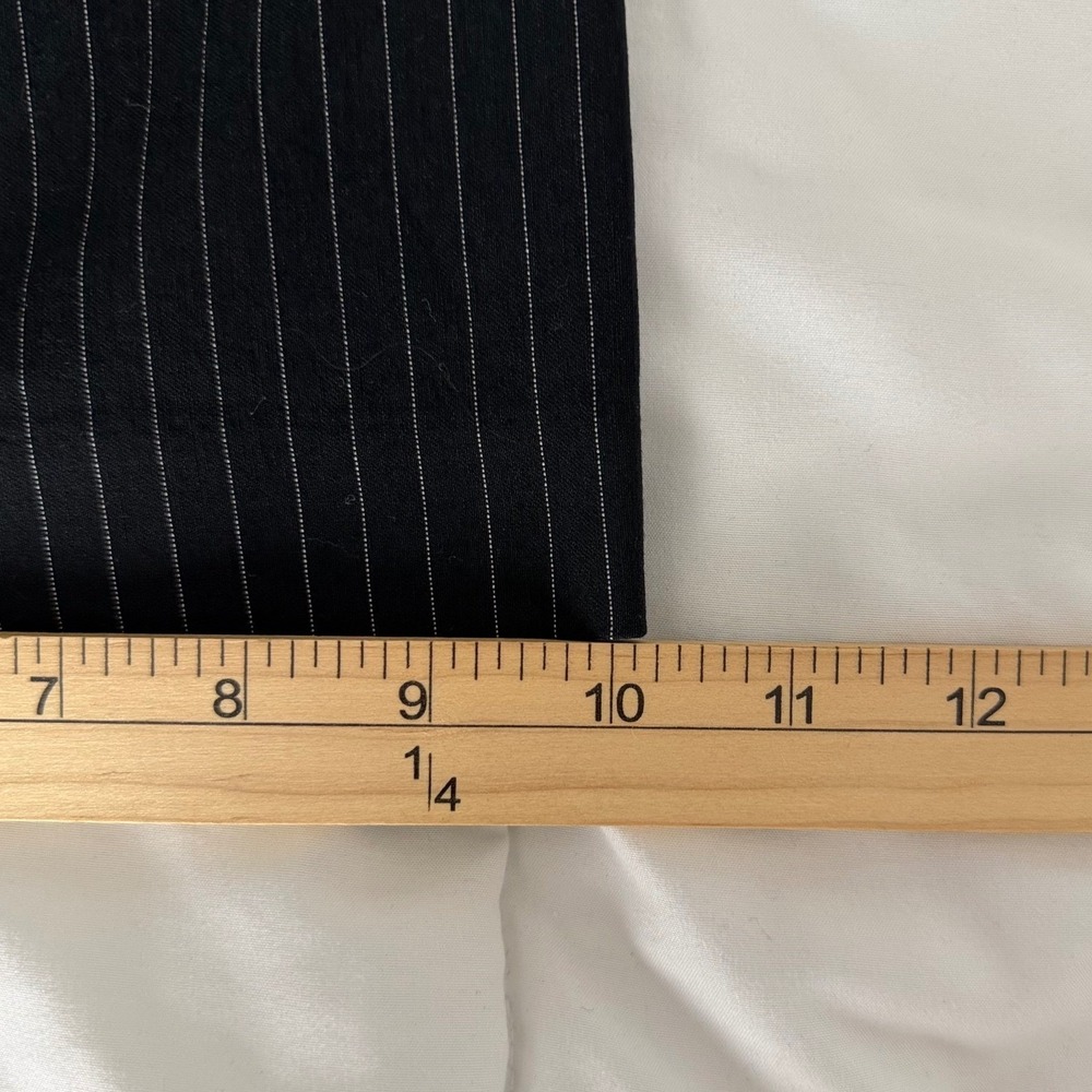 Express Design Studio Editor Black Pinstripe Wide Leg Officecore Dress Pants 4/S - Picture 10 of 10